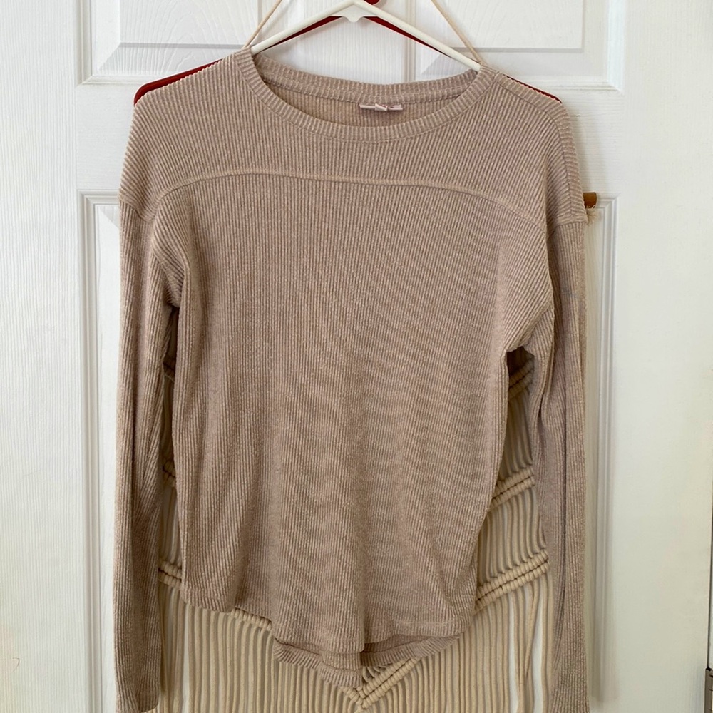 Tan chenille sweater